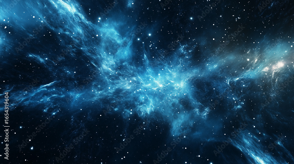 Wall mural abstract cosmos background. space dark background with fragment of our galaxy