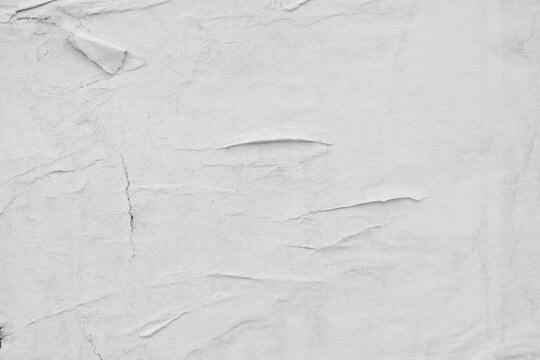Old ripped torn blank black and white fly posters textures backgrounds grunge creased crumpled paper vintage collage placards empty space for text