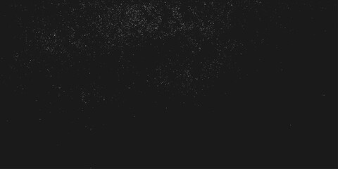 Snowstorm texture. Bokeh lights on black background, shot of flying snowflakes in the air