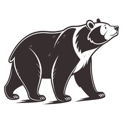 Fototapeta premium vector illustration of a bear