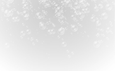 PNG clean transparent soap design with realistic fun bubble collection in white sky and vector background showing glossy waterball and beautiful round symbol for air and underwater nature use