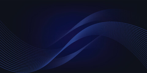 Futuristic abstract background. Glowing flowing wave lines design. Modern shiny blue moving lines element. Future technology concept.