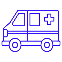 Ambulance line art image