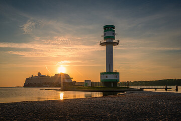 Obraz premium Leuchtturm Kiel Friedrichsort Falckenstein