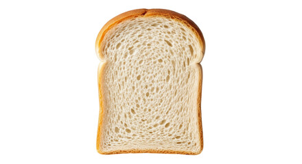 Isolated bread slice