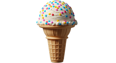 Isolated Ice Cream Cone