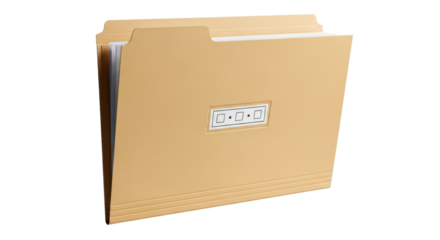 Isolated File Folder