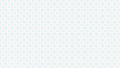 Delicate seamless geometric pattern featuring pastel blue circles and squares on a soft white background. Abstract repeating texture for modern design