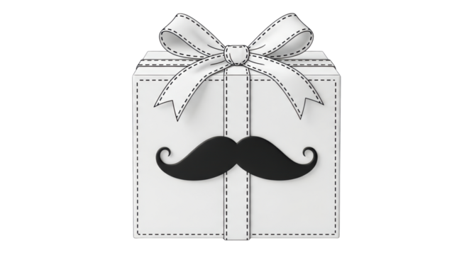 Isolated Father's Day Gift - Powered by Adobe