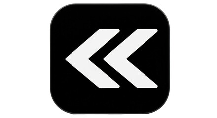 Isolated Rewind Icon