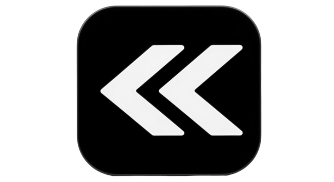 Isolated Rewind Icon