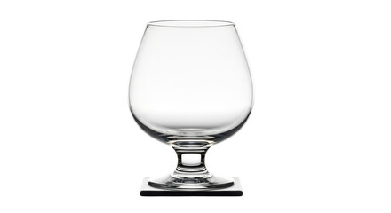 Isolated brandy glass