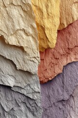 Colorful Textured Stone Layers