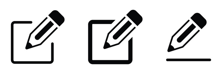 Pencil icon symbol vector illustration