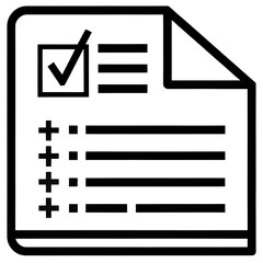 Fototapeta premium Checklist icon with completed items and to do list