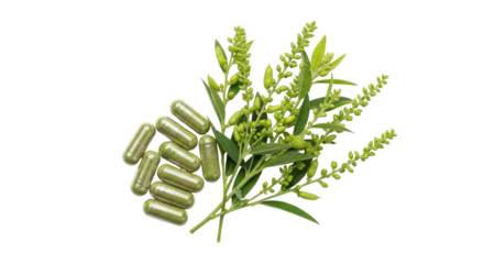 Isolated Herbal Capsules with Plant