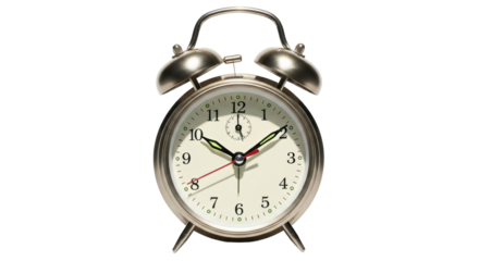 Isolated Classic Alarm Clock