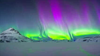 Sunrise over the mountains: A breathtaking landscape with a vibrant sky, a serene river, and the last traces of night's dark colors fading into the sun's warm light