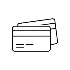 Credit card payment vector line icon
