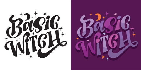 Happy Halloween set - Trick or treat – funny cute  hand drawn doodle lettering label, t-shirt design, mug print, sticker print.