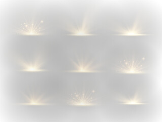 PNG luminous light effect with realistic gold flare and black sparkle on transparent background featuring motion blur, magical christmas ray, and luxurious glowing holiday design