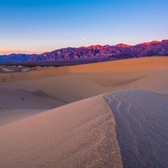 Desert dunes at sunrise