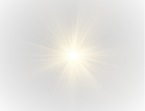 PNG sunbeam explosion with shiny light and star glow effect combined with pink and yellow spark, blur glare, magical object and isolated brilliance for science or space illustration