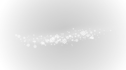 PNG isolated snowflake element with falling spray and spatters overlay on white sky background perfect for winter storm pattern, festive Christmas season, and happy new year illustration