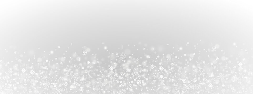 PNG sparkling snowfall with wide winter storm elements and seasonal ice decoration creating magical glowing light effect for Christmas background, happy holiday season, and new year concept - Powered by Adobe