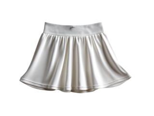 Elegant Creamy Skirt: A pristine creamy skirt, embodies refined minimalism with its flowing silhouette and subtle textures, offering a versatile and chic wardrobe staple.