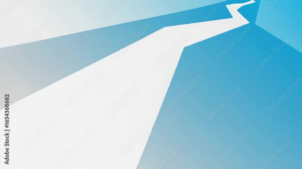 Poster abstract geometric design featuring sharp lines and gradients, creating a sense of depth and movemen