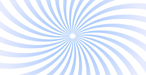  Simple  background with blue stripes. Sunburst radial vector.