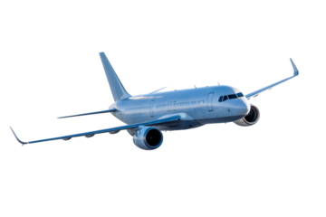 Modern Airplane Soaring Through the Sky