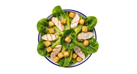 Isolated Caesar Salad