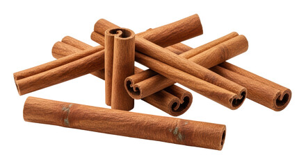 Isolated Cinnamon Sticks