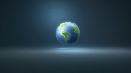 A lush green planet floats in space, glowing with life against the dark expanse of the cosmos.