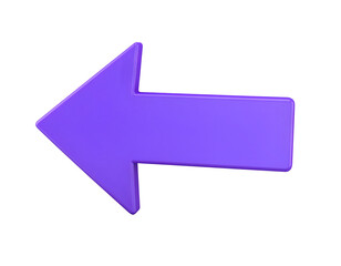 Directional Guidance: A simple, bold arrow points left. This vibrant purple sign offers a clear indication. It could signify navigation or instruction.
