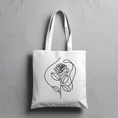 tot  bag on a white background