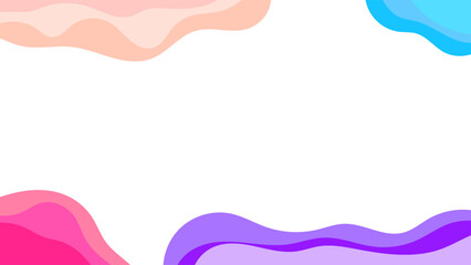 ABSTRACT BACKGROUND HANDDRAWN ORGANIC SHAPES WITH LINES COLORFUL FLAT DESIGN VECTOR TEMPLATE FOR WALLPAPER, COVER DESIGN