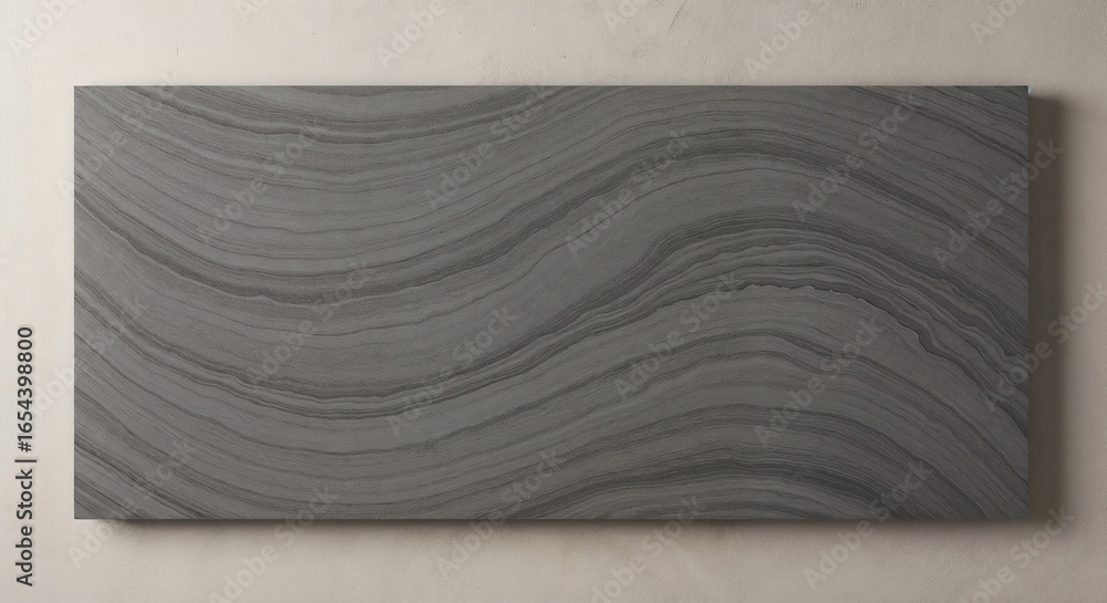 Poster smooth grey soapstone slab with natural swirl pattern . generative ai
