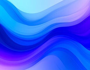 Fototapeta premium Abstract Blue Wavy Lines: A mesmerizing abstract design of flowing, gradient blue waves. This artwork captures movement, depth, and a sense of calm. 