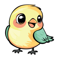 Obraz premium cute little baby chick childish isolated vector illustration