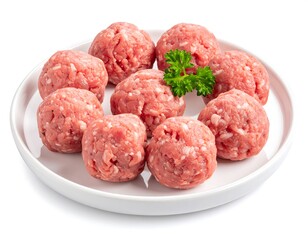 Fresh meatball dish