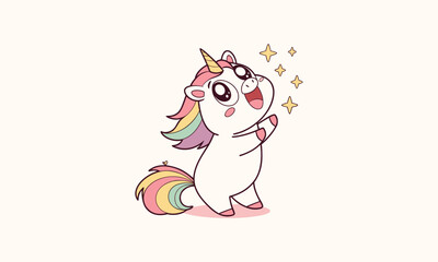 Magical Unicorn with Sparkles