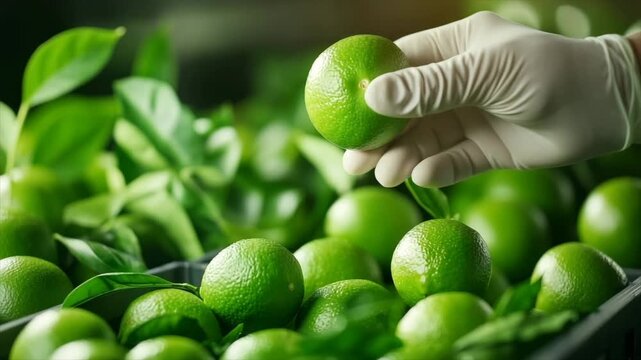 Quality control of limes during harvest