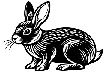 Vector illustration of a rabbit