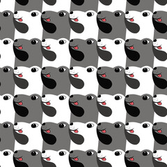 Cute dogs tessellation Seamless Pattern
