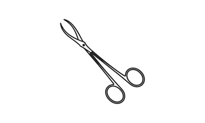 Surgical Scissors Medical Tool Illustration
