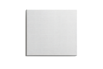 A plain, square, light gray or white panel.  It appears smooth and flat