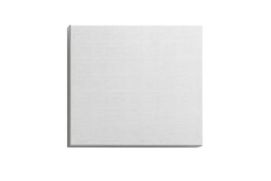 A plain, square, light gray or white panel.  It appears smooth and flat